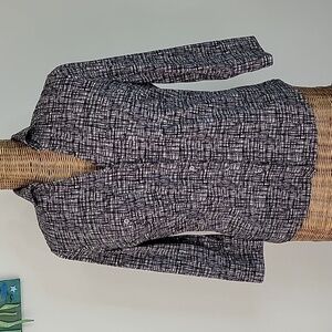 J.McLaughlin Brynn Lyford V Neck Jersey Button Front  szM  BinQ